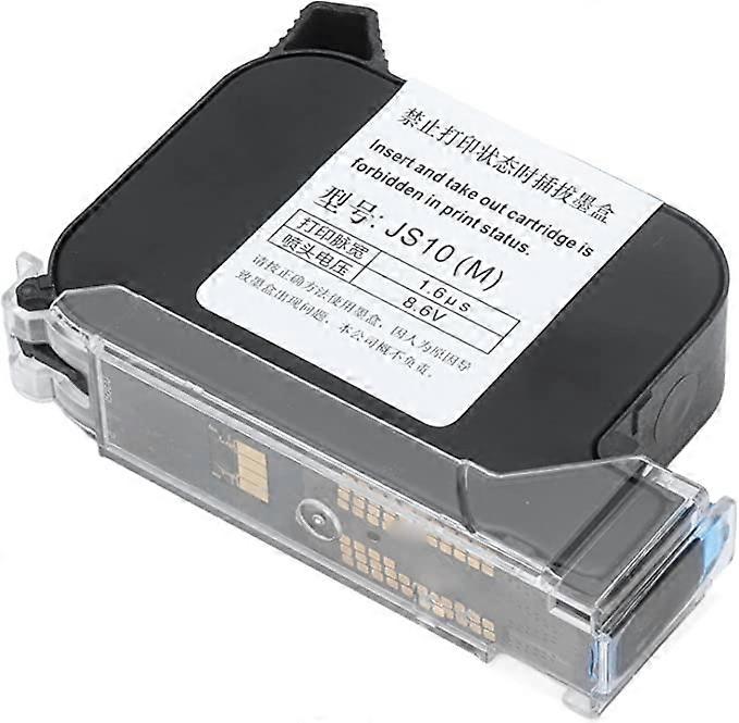Inkjet Cartridge, Stable Viscosity Black Ink Cartridges Quick Drying JS10 (M) for Manual Printers