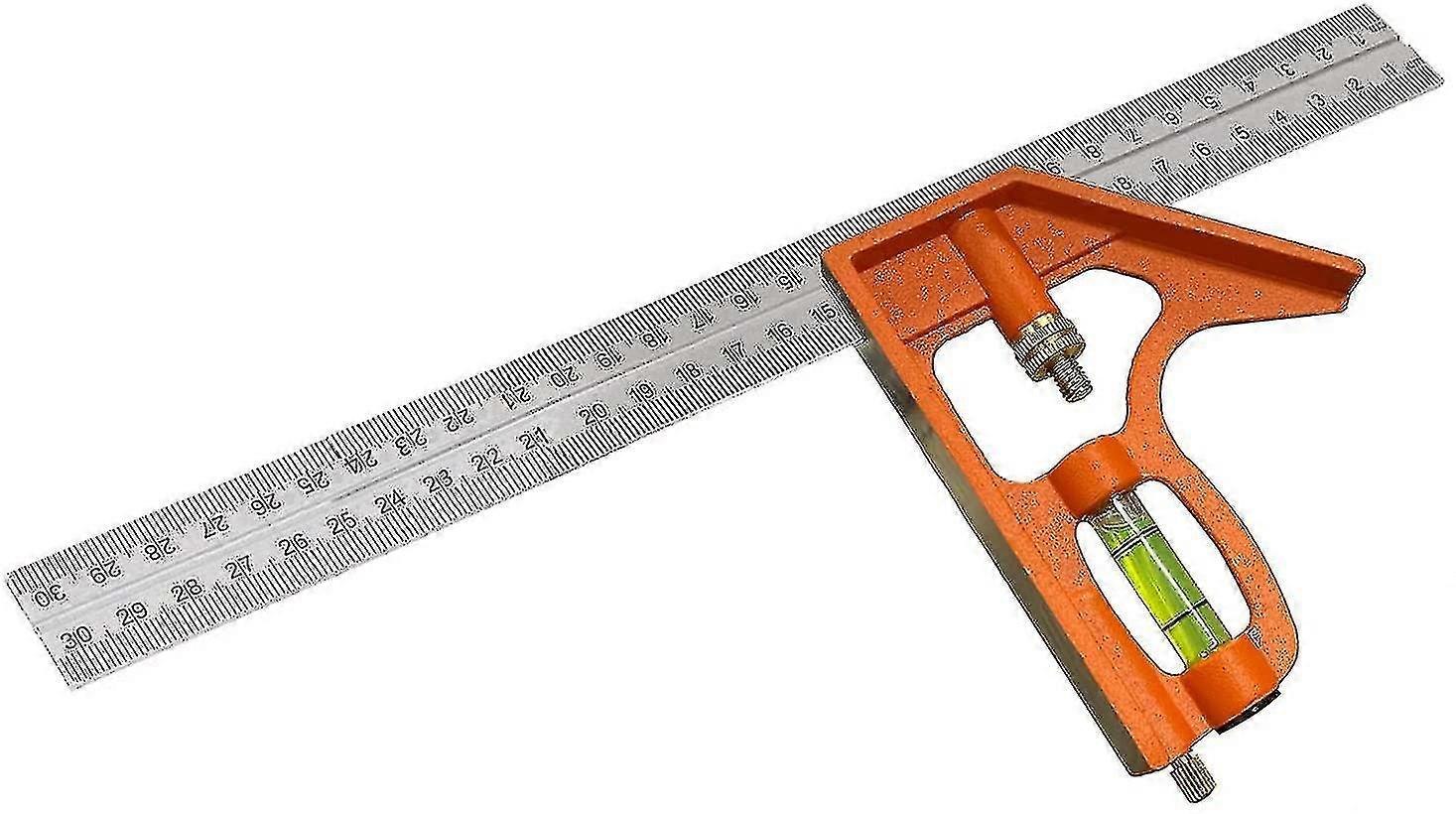 Combination Square - 300mm Adjustable Multifunctional Ruler - 12inch