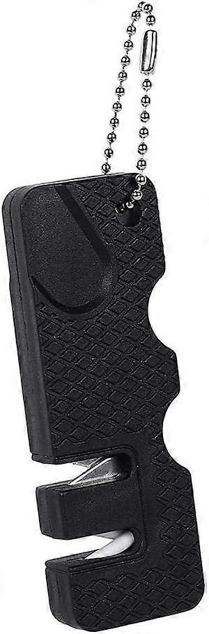 Professional Sharpener, Portable Manual Sharpener 2 in 1 Knife and Scissor Sharpener with Non-Slip Base