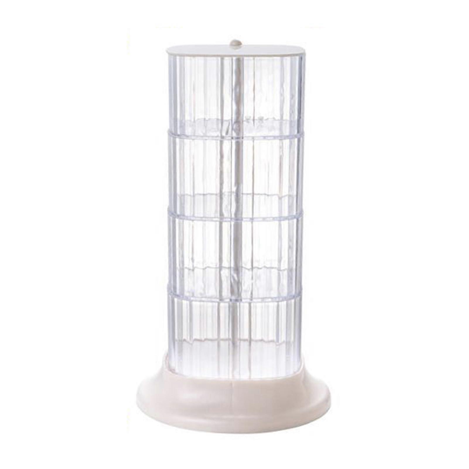 Makeup Organizer Multi-Function 360 Rotation Dustproof 2/3/4 Layers Space-saving Storage Clear Transparent Adjustable Makeup Carousel Spinning Holder