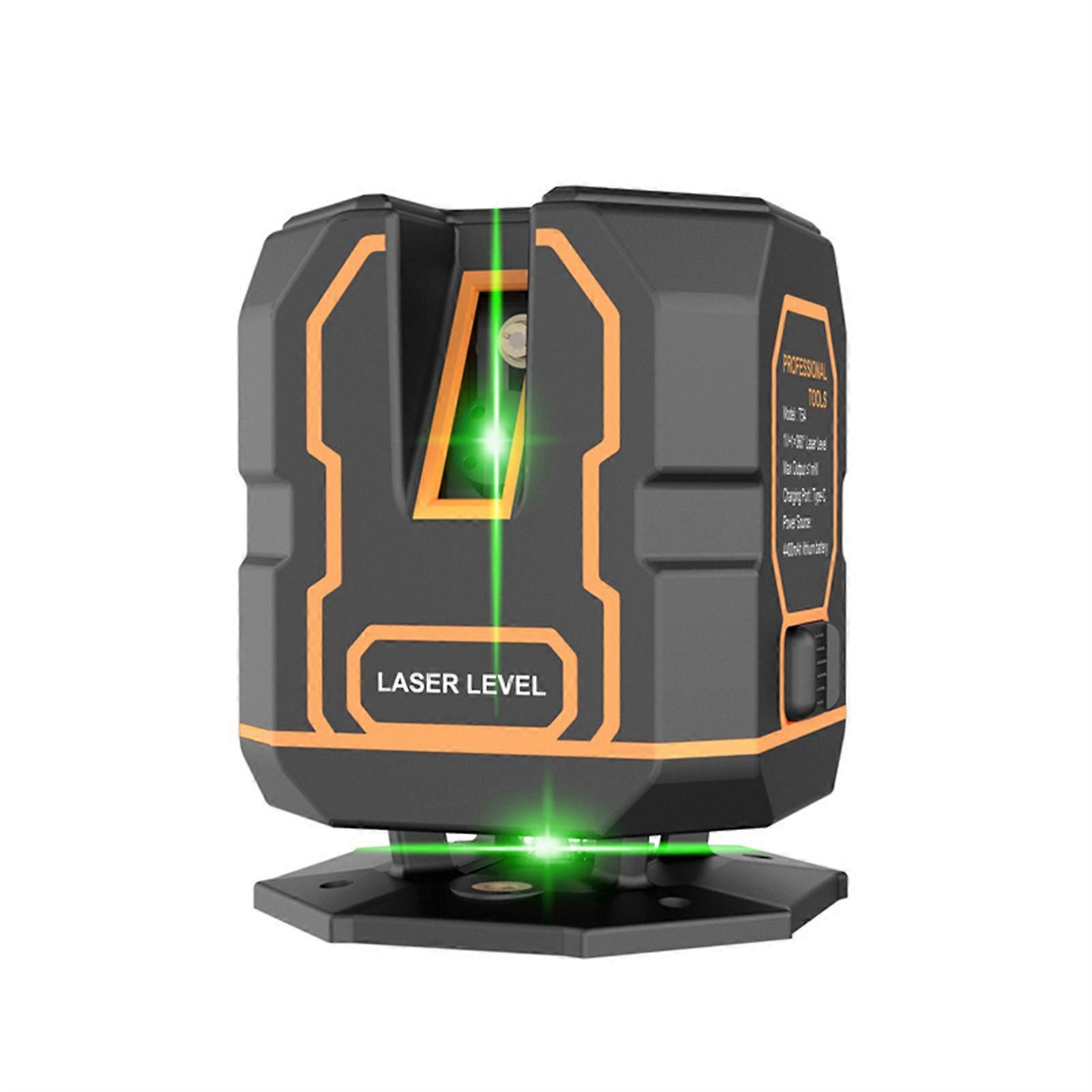5 Laser Lines Laser Level 30M/ 98FT Self Leveling 360 Horizontal 120 Vertical 10mm Close to Ground Dimmable Green Beam Marker