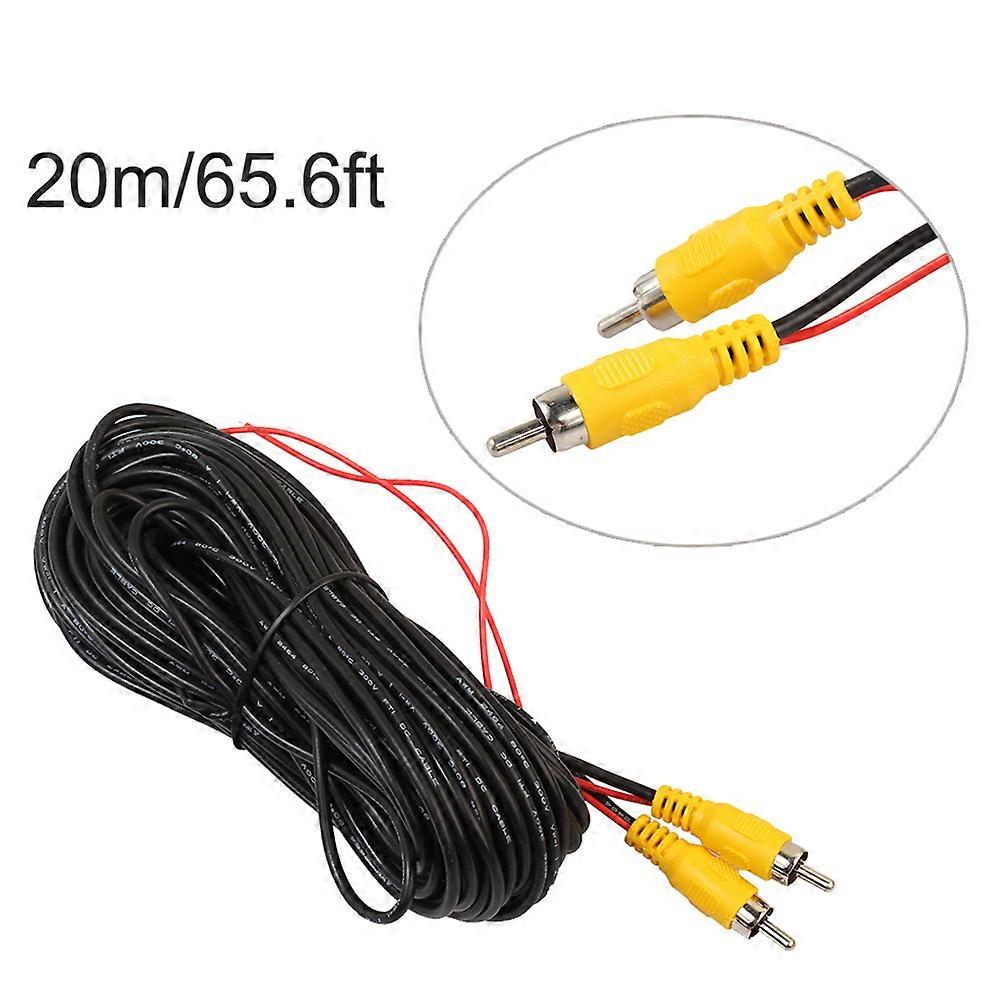 RCA Video Cable 10m 12m 15m For Car Reverse Rear View Camera with Video Trigger Wire Connecting Car Parking Rearview Monitor