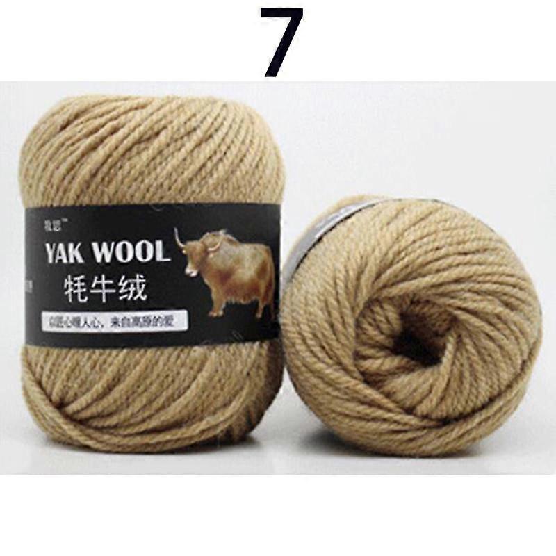 Multi-colour Yak Wool Yarn Stick Needle Knitting Scarf Jacket Thread Hand Knitting Medium Thick Thread Soft Woolen Threads