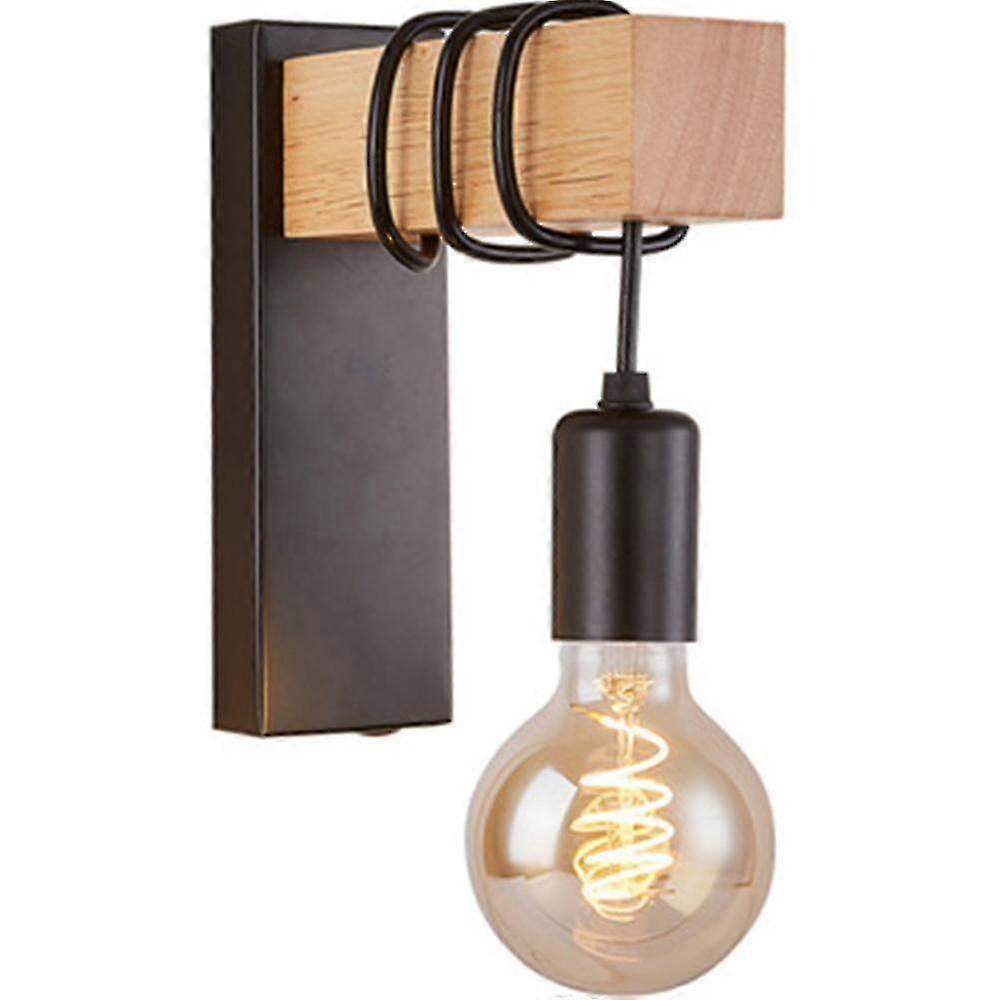 Wall Lamp Creative Living Room Simple Bedroom Background Wooden Wall Light(bulb Not Included)