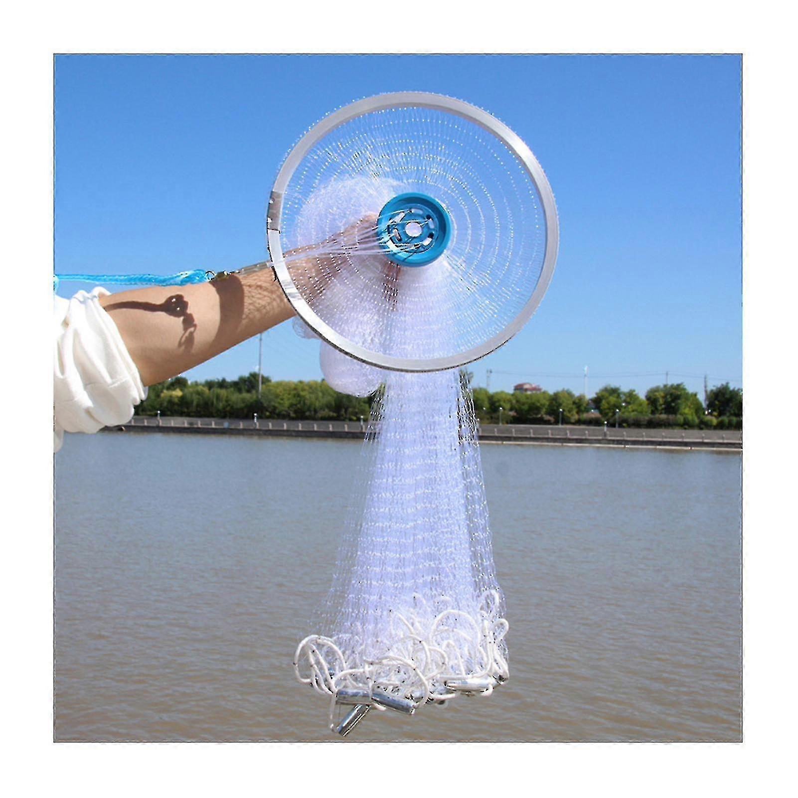 Fiskenet Håndstøbenet Forstærkede dæklinjer Farverige net til søs