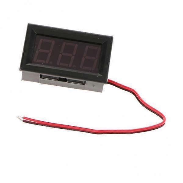 2xMini DC 5V-120V Voltmeter LED Panel 3-Digital Display Voltage Meter Red
