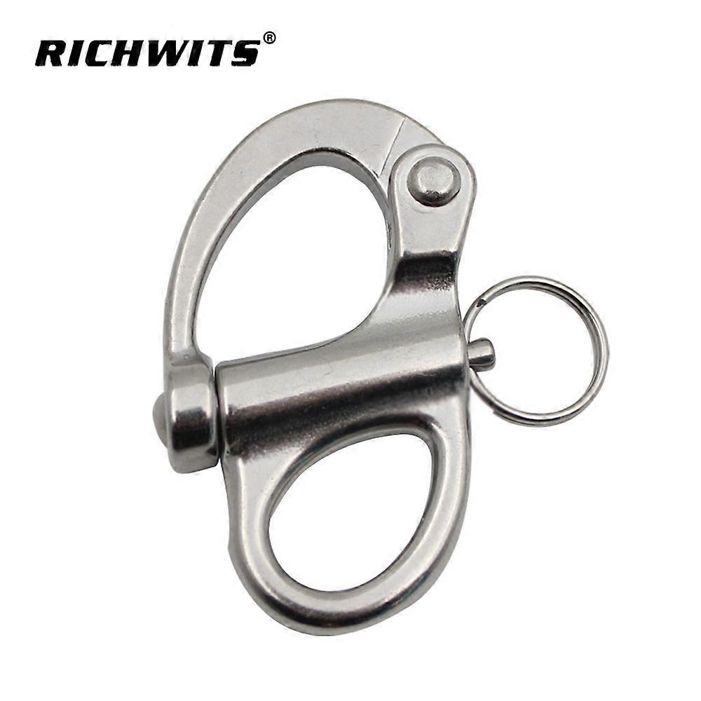 Quick Release Retainer Buckle with Round Ring Marine Boat Rigging Hardware 35 mm (1-3/8 in.)/52 mm (2.04 in.)/69 mm (2-5/8 in.)2 pcs.