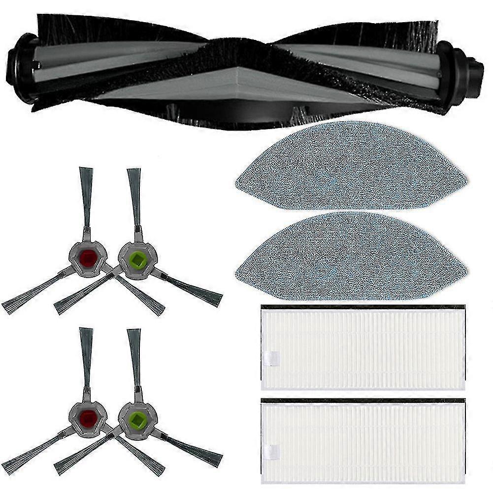 Replacement Main Side Brush Hepa Filter Mop Cloth Compatible With Ecovacs U2