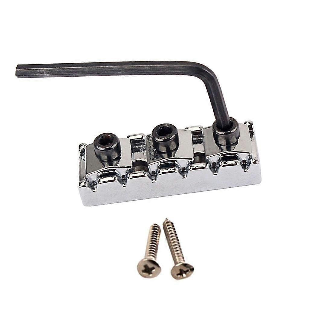 1 Set Electric Guitar String Locking Nut for    Tremolo Bridge 42mm Chrome