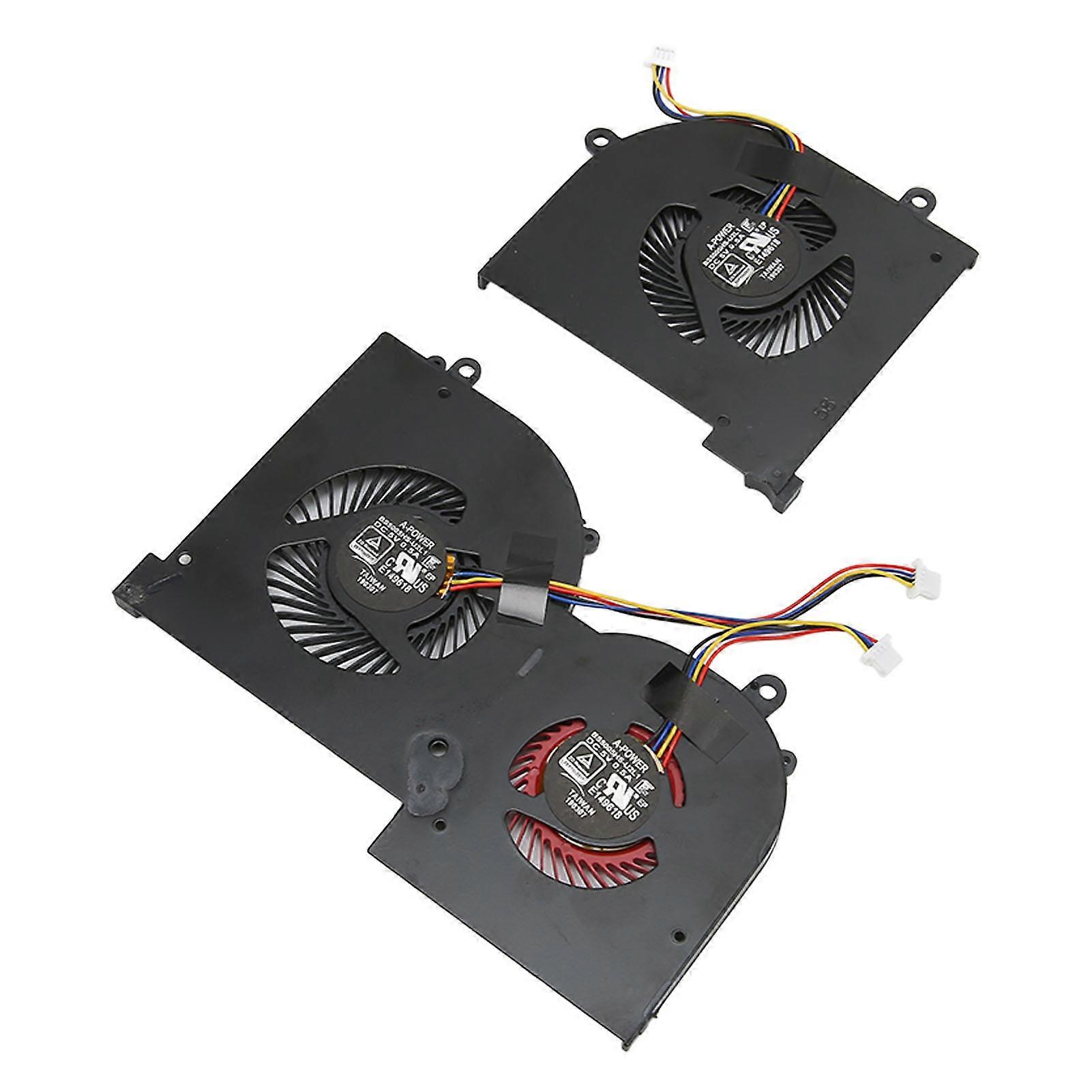 CPU GPU Cooling Fan 4 Pin Good Heat Dissipation Laptop Cooling Fan for MSI Gs65 MS 16Q2 for 16q2 Cpu Cw for 16q2 Gpu Cw CPU+GPU