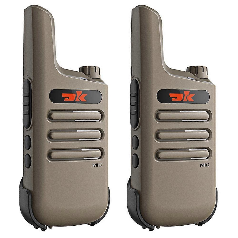 DK F1 2Pcs Mini citofono portatile UHF 400-480MHZ Walkie Talkie