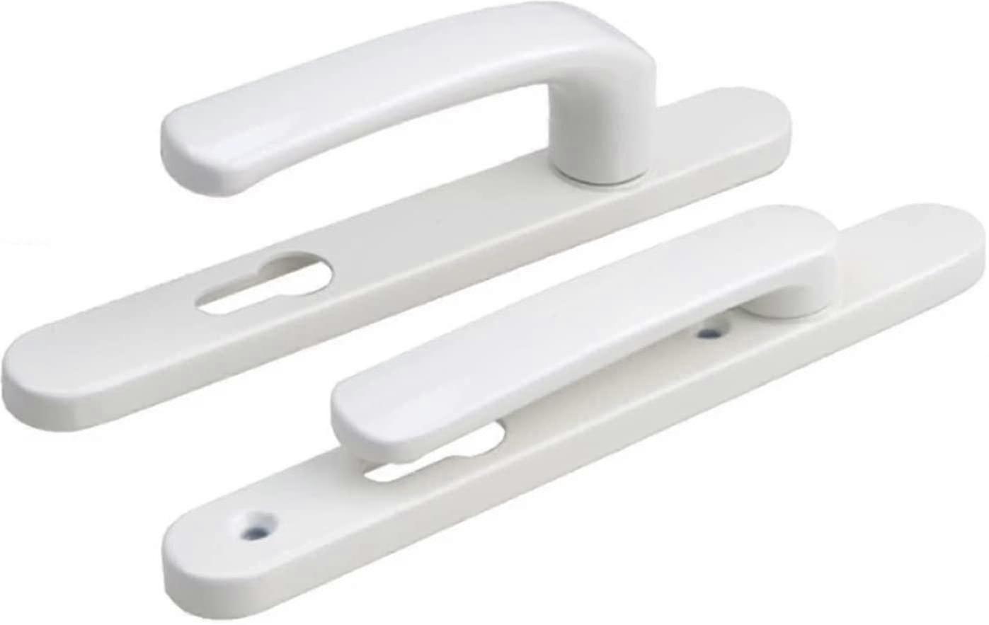 Entrance Door Lock Handle With Screw Kit, Rust-proof And Firm (white)