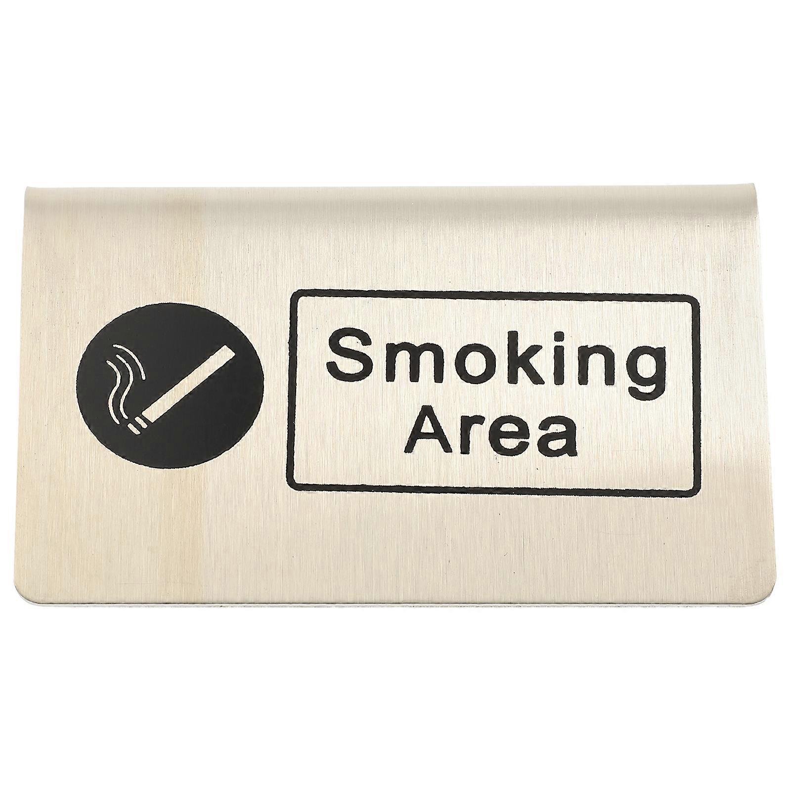 Vývěsní štít kuřácké oblasti Vnitřní kuřácká zóna Tabule Tabulka Nerezová ocel Indikátor kuřácké oblasti