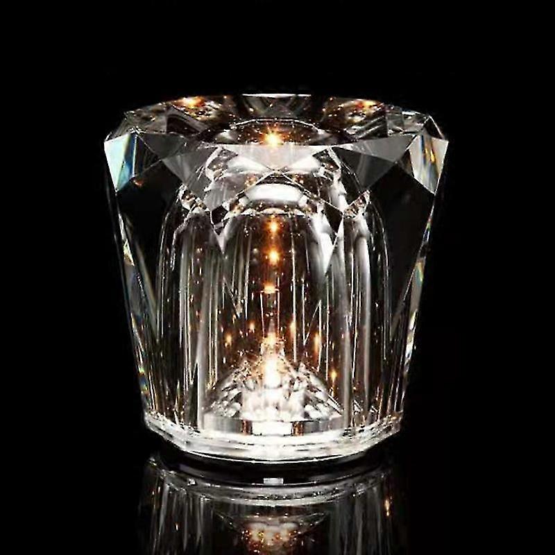 Creative Crystal Desk Lamp Rechargeable LED Atmosphere Light for Bar Restaurant Cafe - Style B