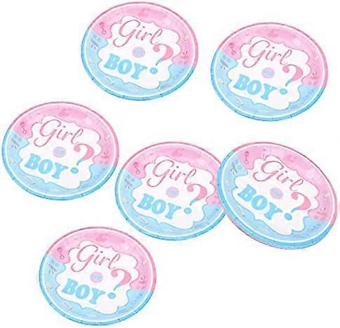 Paper Plates Party Gender Reveal Plates Practical Environmentally Friendly for Holiday for Reveal Party for Daily Use for Birthday