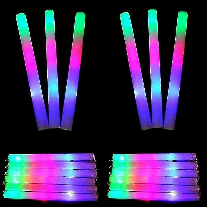 colorful led foam stick portable flashing foam glow sticks party supplies
