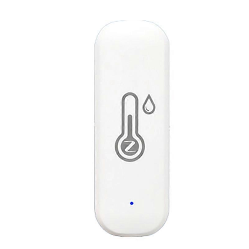 Tuya Smart Zigbee Sensor de Temperatura Umidade Higrômetro Interno APP Monitoramento Remoto em Tempo Real Funciona com Alexa