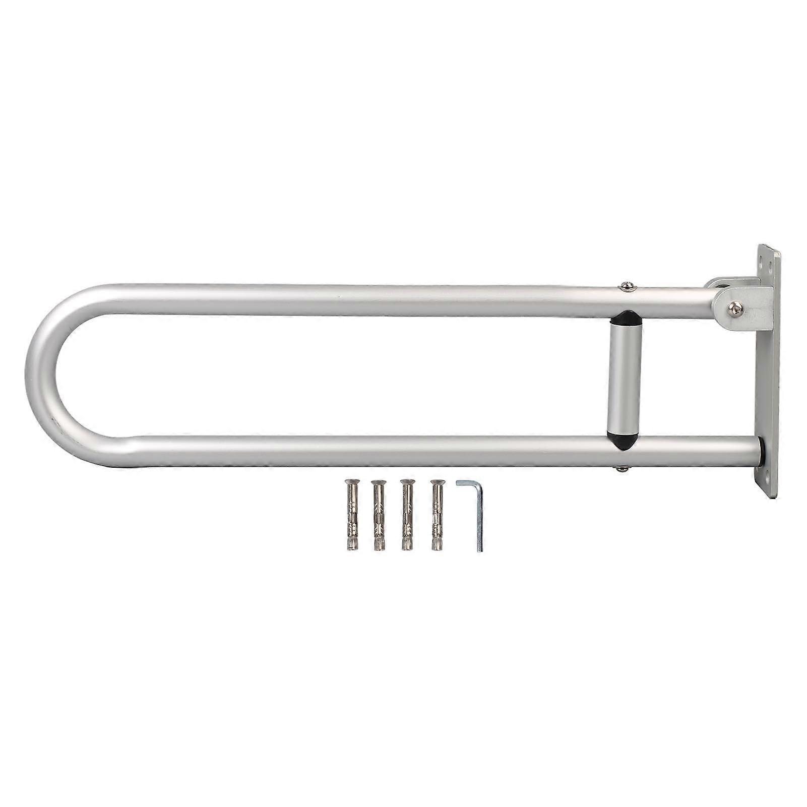 Flip Up Griper Aluminiumslegering 23,6 tommer Lang Enkel montering Sammenleggbare baderomshåndtak for toalett Vaskerom Toalett Type 1