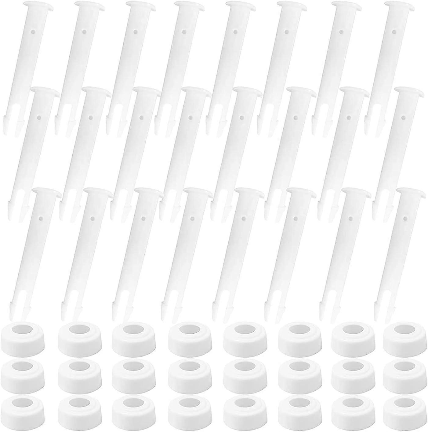 24 Pack Plastic Pool Seals, Pins and Gaskets, 6cm, Replacement Parts for Intex 4-7.3m Above Ground Round or Rectangular Pool with Metal Frame