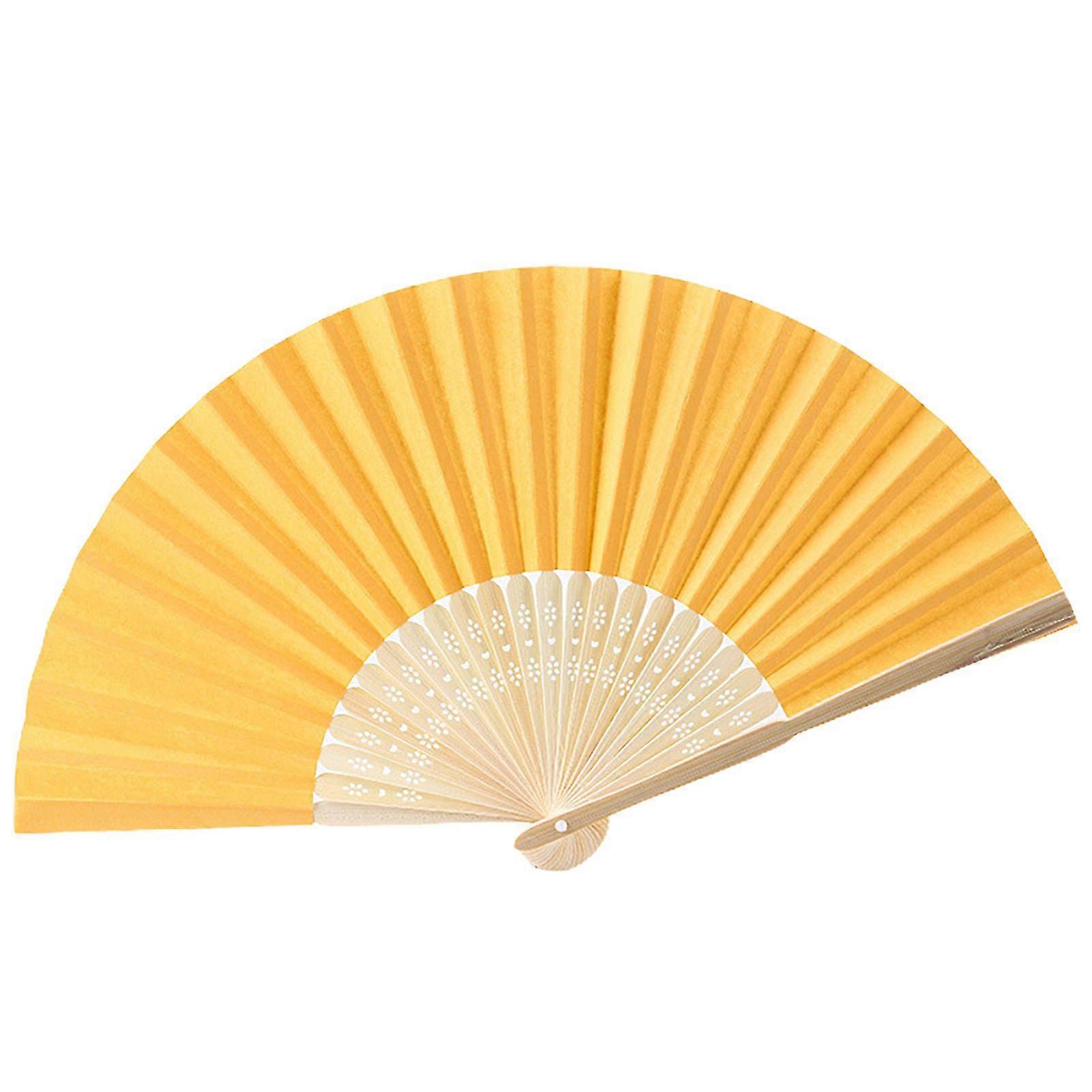 Easy-to-Paint Bamboo Fan with Smooth Opening and Comfortable Grip for DIY Preschool Education