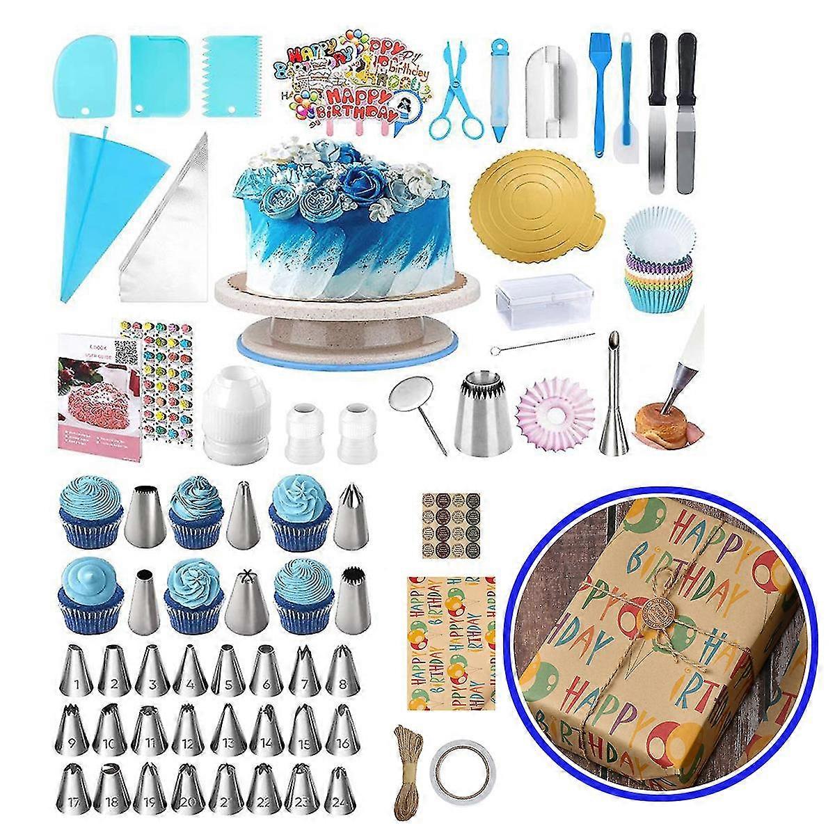 Cake accessories set 301 pieces, baking accessories, cake decorating accessoriesspatulas for