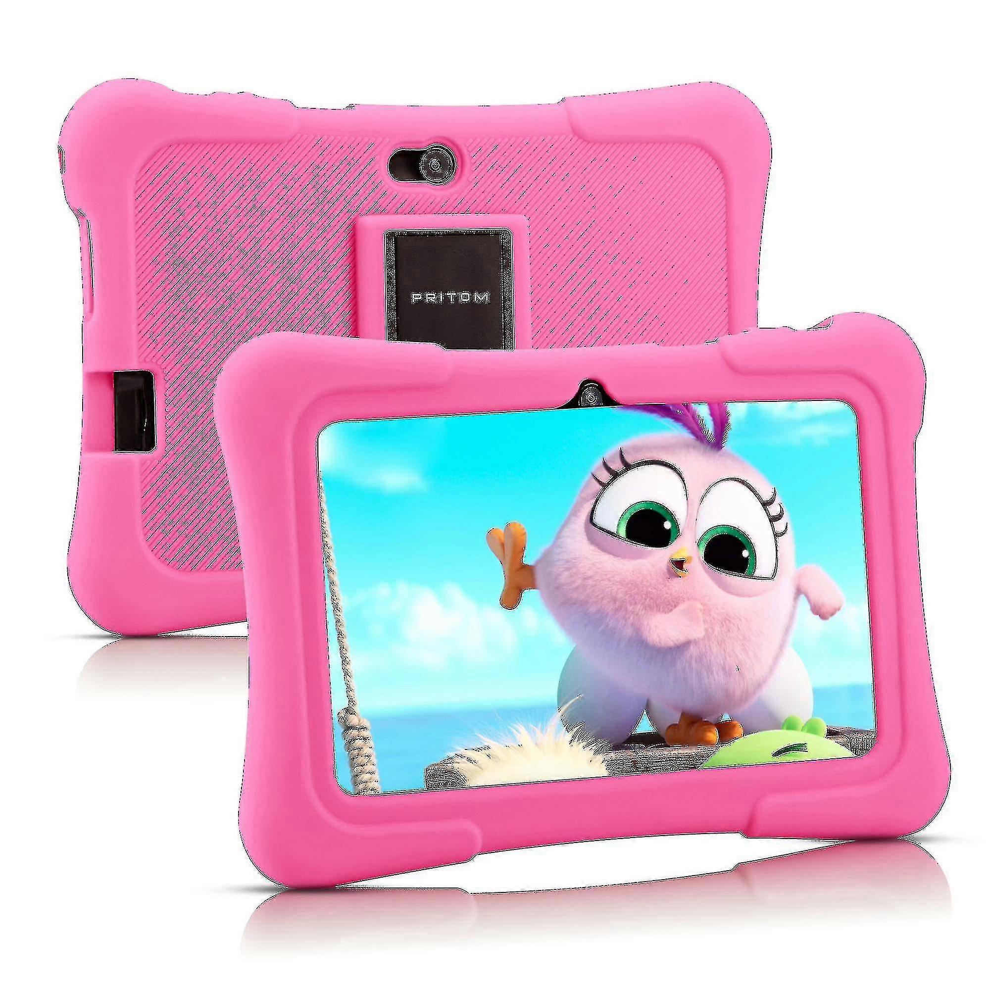 K7 7-Zoll-Kindertablett Android 10.0 (hellrosa)