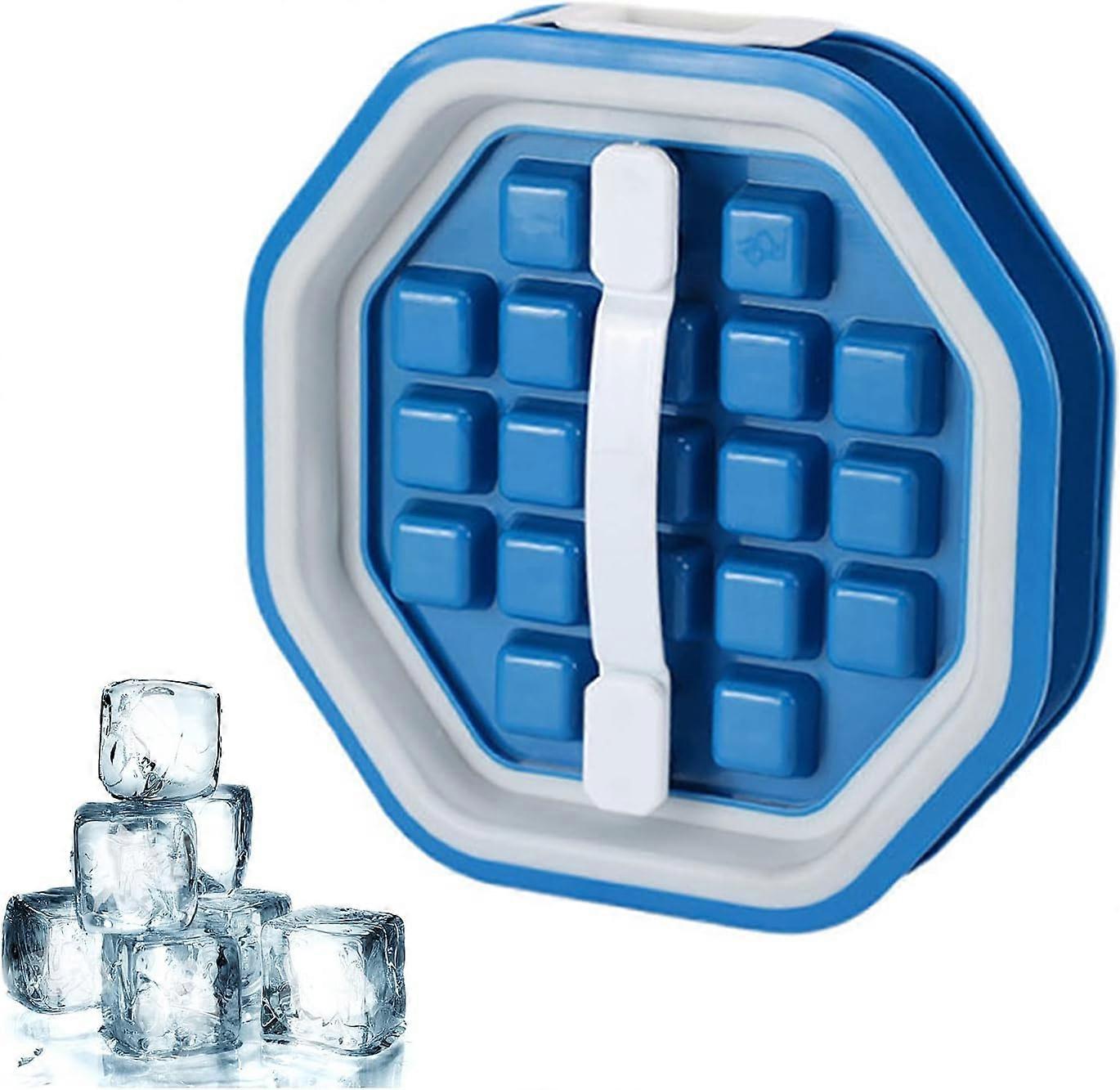 Silicone Ice Cube Tray, Ice Cube Mold with Lids, 38 Grid Ice Cube Mold, Stackable Silicone Ice Cube Tray, for Cocktail, Whiskey, Drinks, Juice, BPA Fr