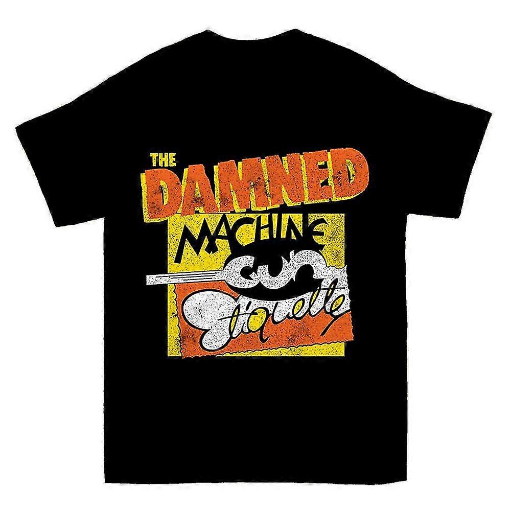 T-shirt Nera The Damned Punk Rock - Maglietta Regalo 348, Vintage UK