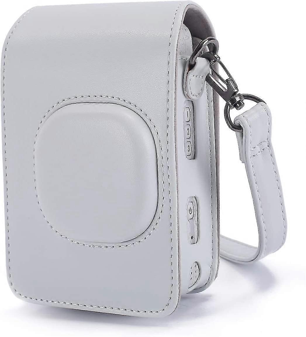 Case Compatible With Instax Mini Hybrid Instant Camera And Printer, Soft Pu Leather Bag