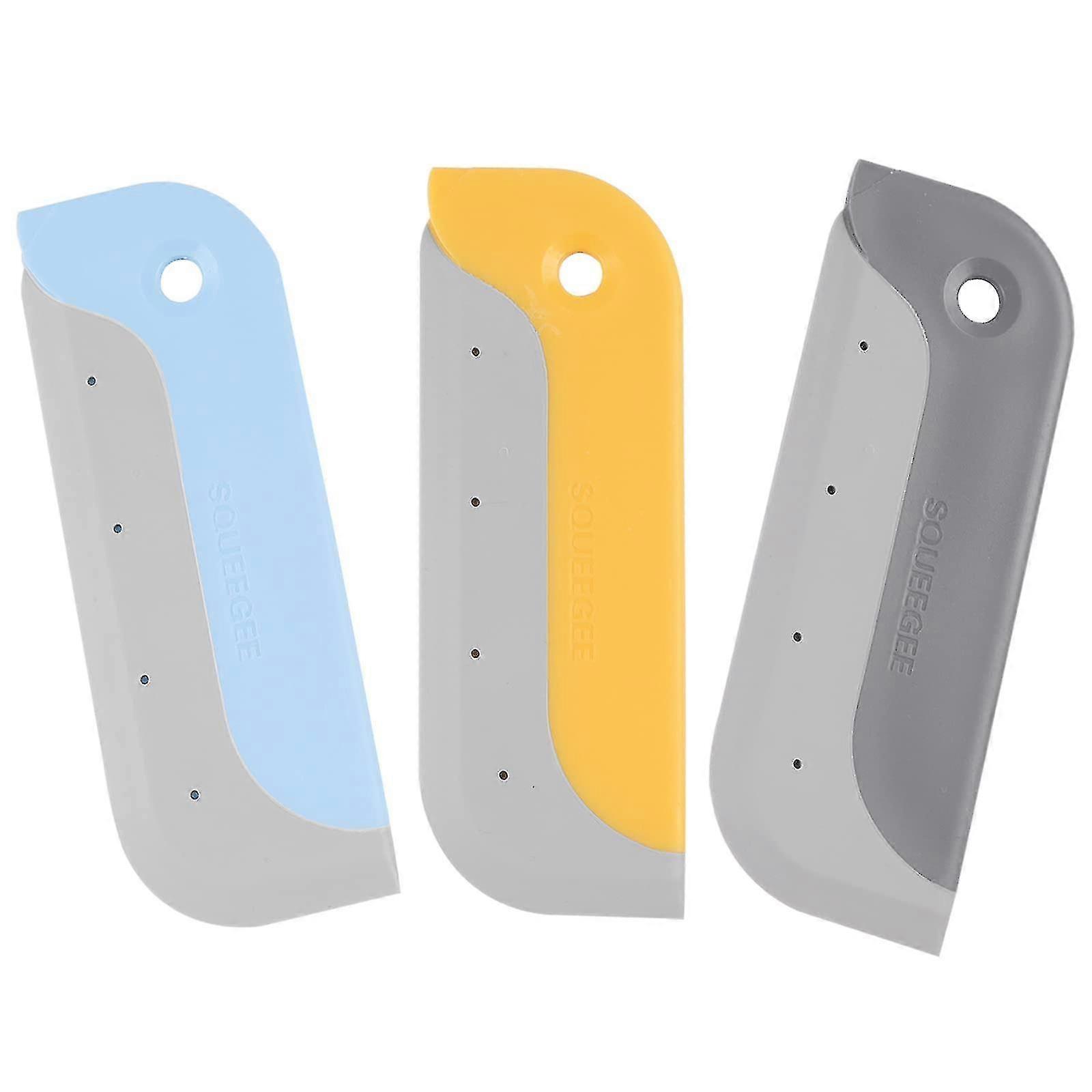 Window Squeegee Shower Squeegee Silicone Squeegee, 3 Pcs Glass Squeegee Bathroom Kitchen