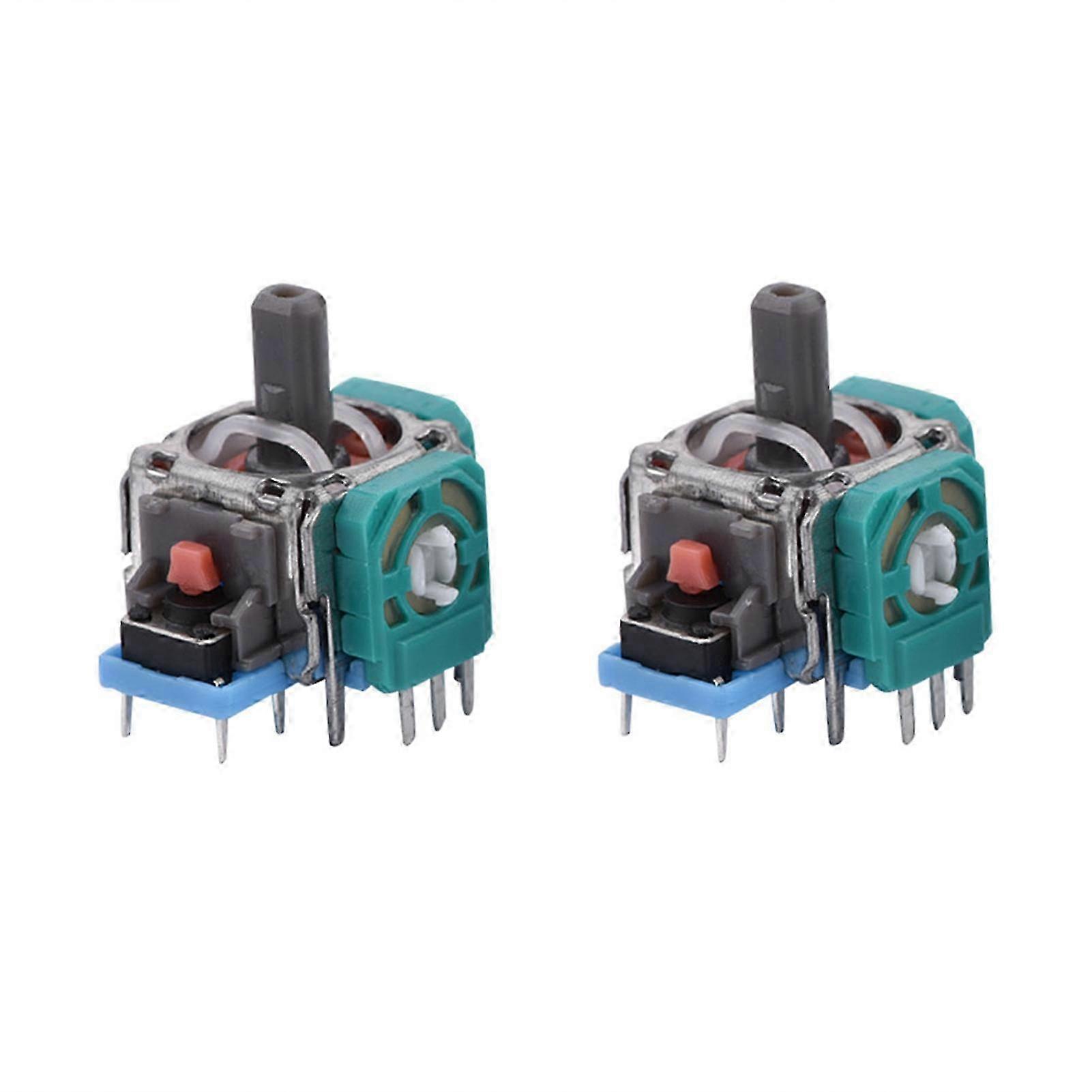 2 Pcs Analog Stick 3D Joystick Replacement for PS4 Controller