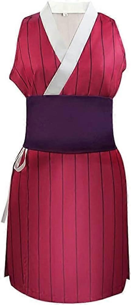 Suma Hinatsuru Makio Cosplay Costume Kimono Robes Uniform with Belt Butterfly