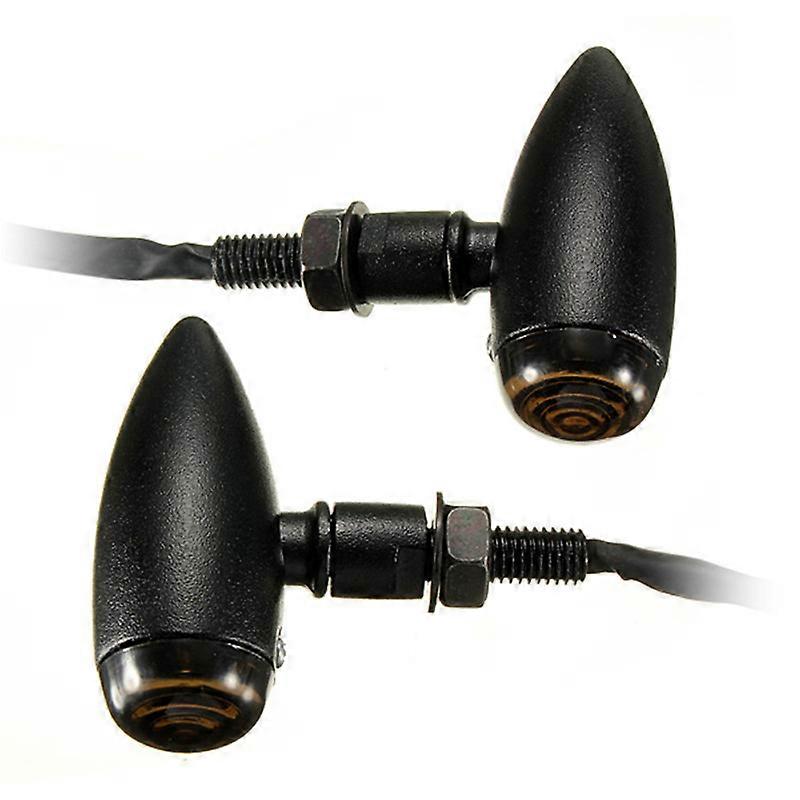 1 Pair 12V 13 LED  Chrome Motorcycle Bullet Turn Signal Indicator Light Lamp For Honda/Yamaha/Suzuki/Kawasaki