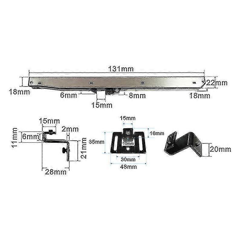 2pcs Barn Soft Close Barn Door Hardware Kit Compatible With Barn Single Doors PXCL