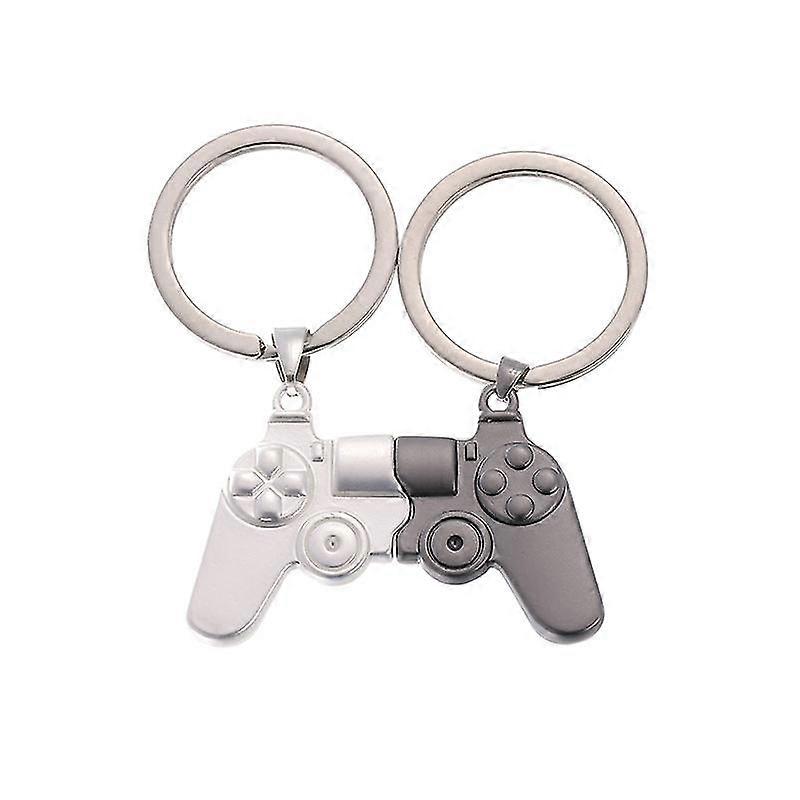 2 Pieces Gamer Matching Pendant Keychain Game Controller Keychain For Couple
