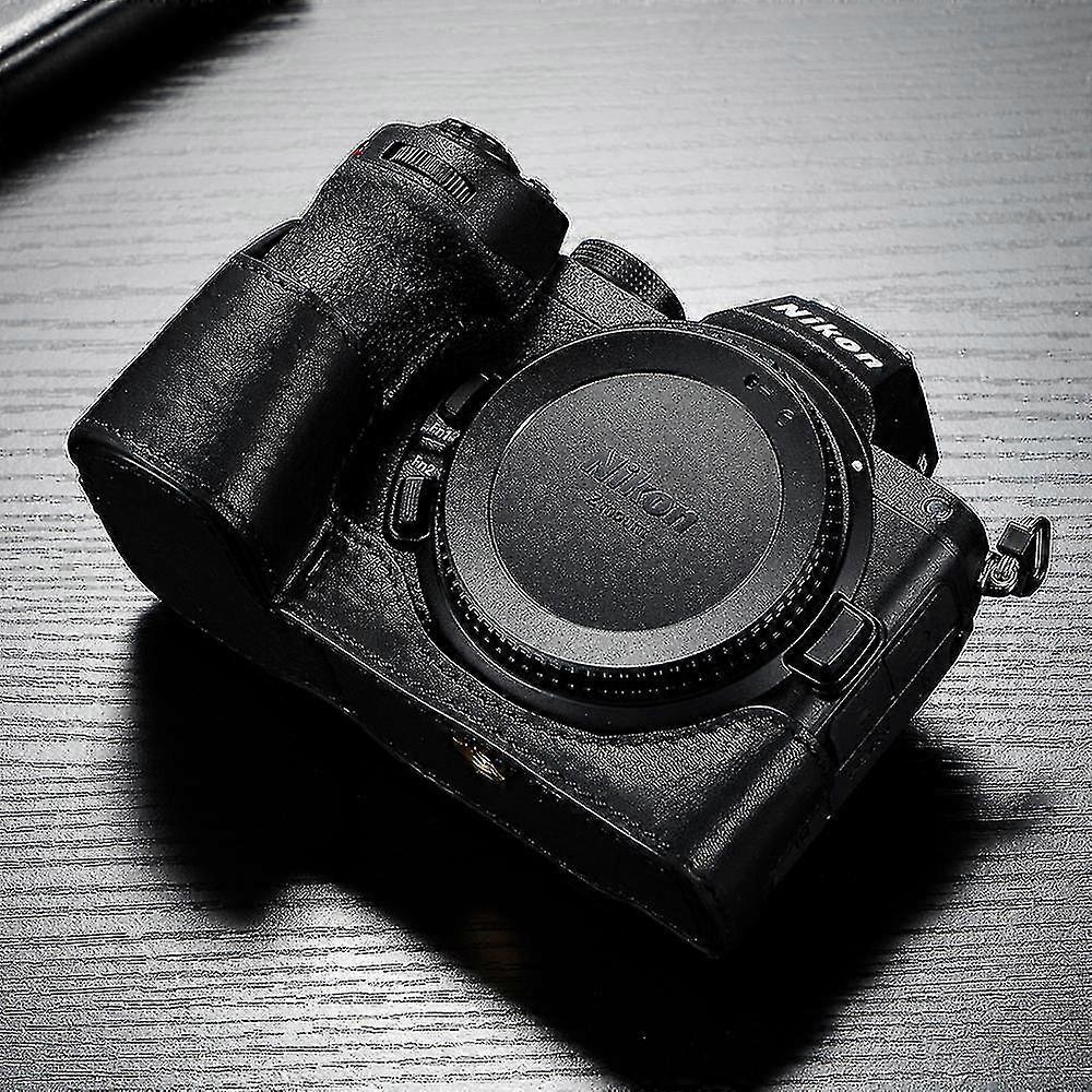 For Nikon Z5 Z6ii Z7 Ii Camera Case Body For Leather Camera Case Handmade Half Bag-yvan