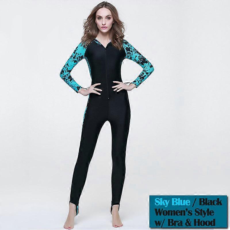 Maillot de bain une pièce corps entier plongée peau hommes femmes lycra capuche combinaison de plongée anti UV protection solaire maillots de bain pour le surf plongée sous-marine plongée en apnée
