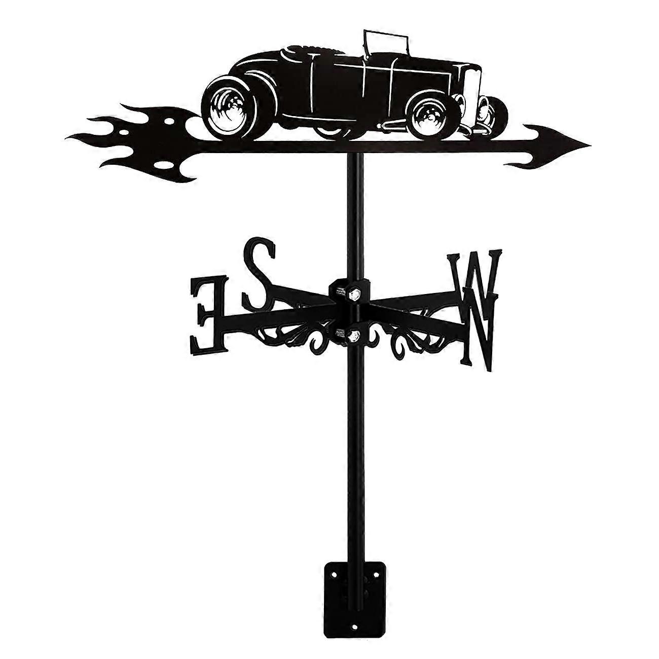 Oldtimer Silhouette Wetterfahne Oldtimer Form Wetterfahne Wetterhahn für Gartenterrasse ya