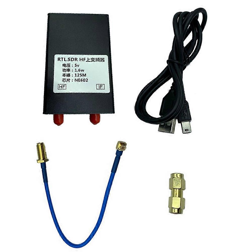 -SDR HF محول NE602 125 ميجا هرتز 1.6 واط 150K-30 ميجا هرتز HF Upconverter for RTL2383U - جهاز استقبال SDR مع Con