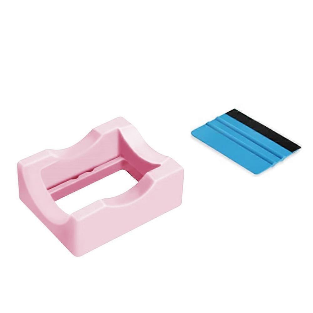 Small Silicone Cup Cradle for Crafting Making,Tumbler Holder with Built-in Slot and Felt Edge Squee