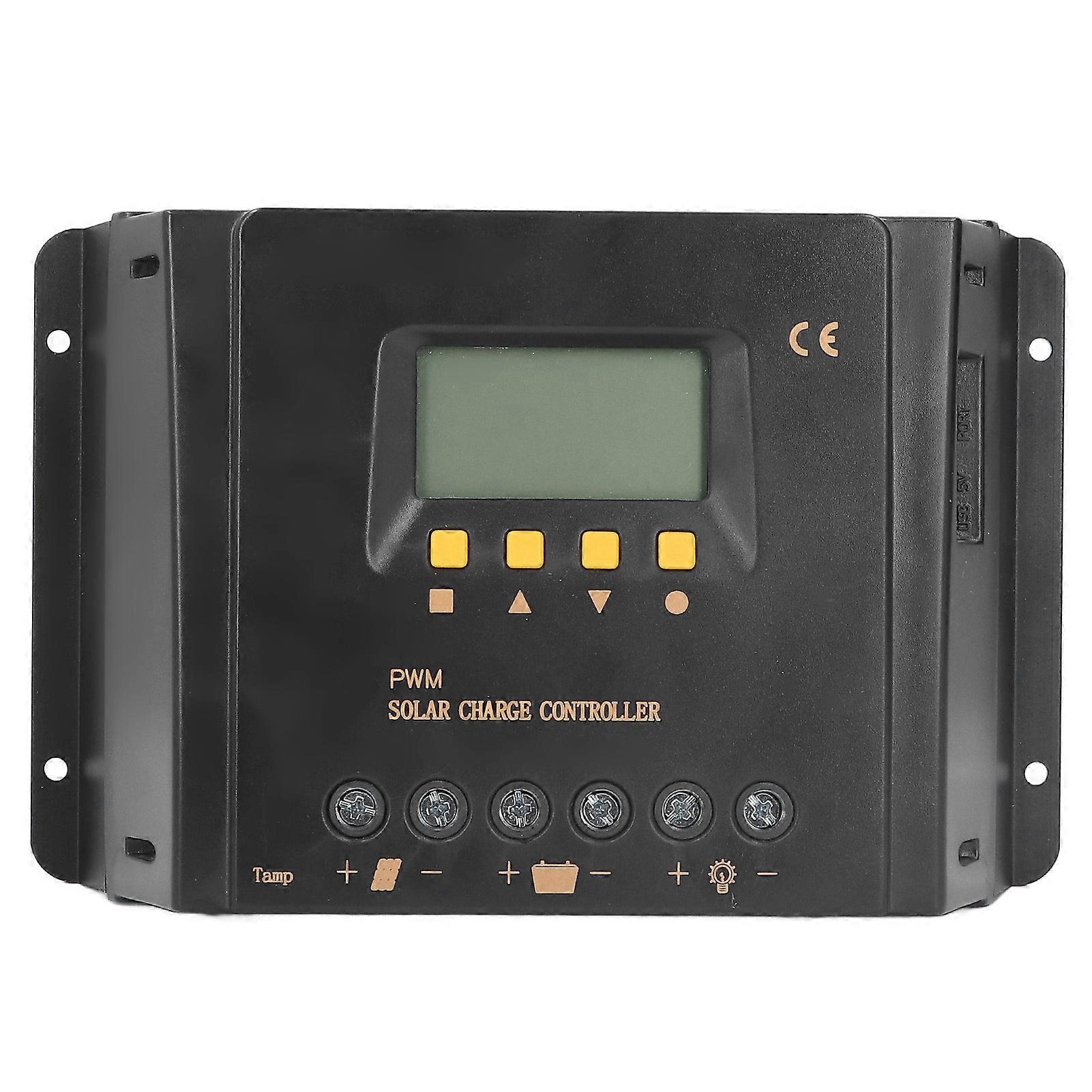 12V 24V 30A Solar Panel Charge Controller LCD Display PWM Photovoltaic Charging Controller