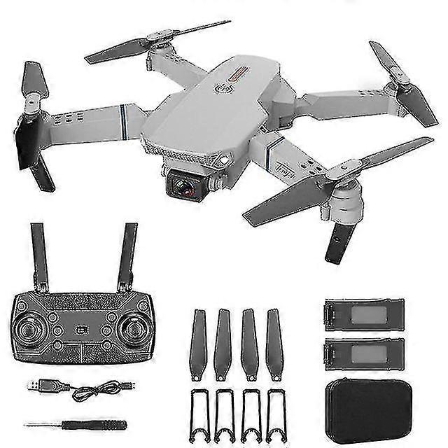 E88 4k Hd Dual Camera Drone With 2.4g 6-axis Gimbal Stabilizer Rc Quadcopter Wifi Fpv Foldable Drone App Connection