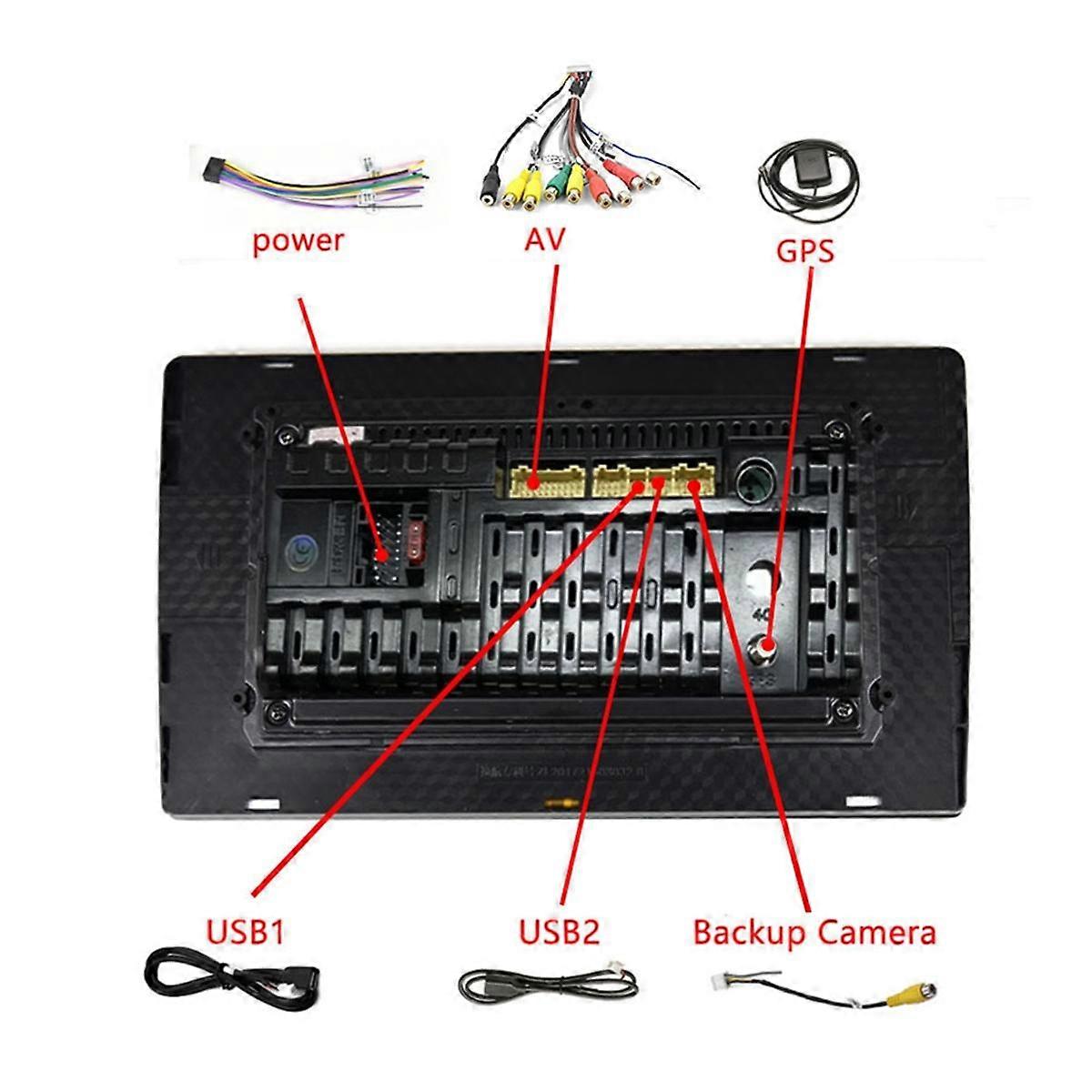 Wireless CarPlay Android 13 Stereo 1G+32G for 2007-2013, 9 Inch Touchscreen Car Radio GPS Navi FM