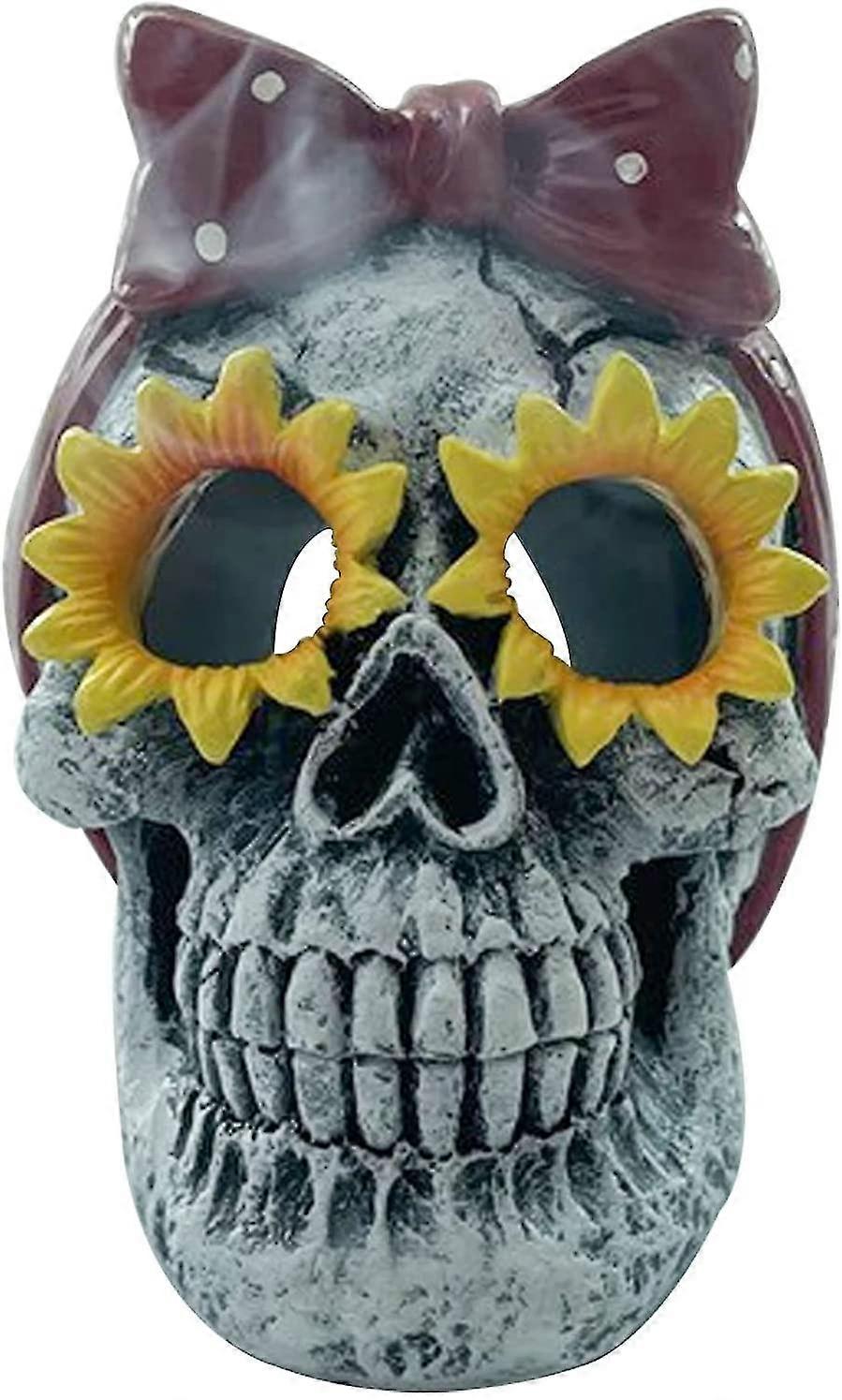 Deco Skull, Halloween Gothic Human Skull, Human Skull Model, Skull Figurine With Patterns