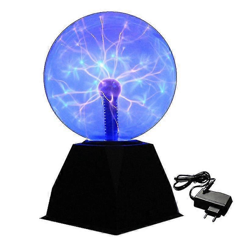 6 "plasma ball, voice controlled touch light, Magic Plasma light, (Blue light)