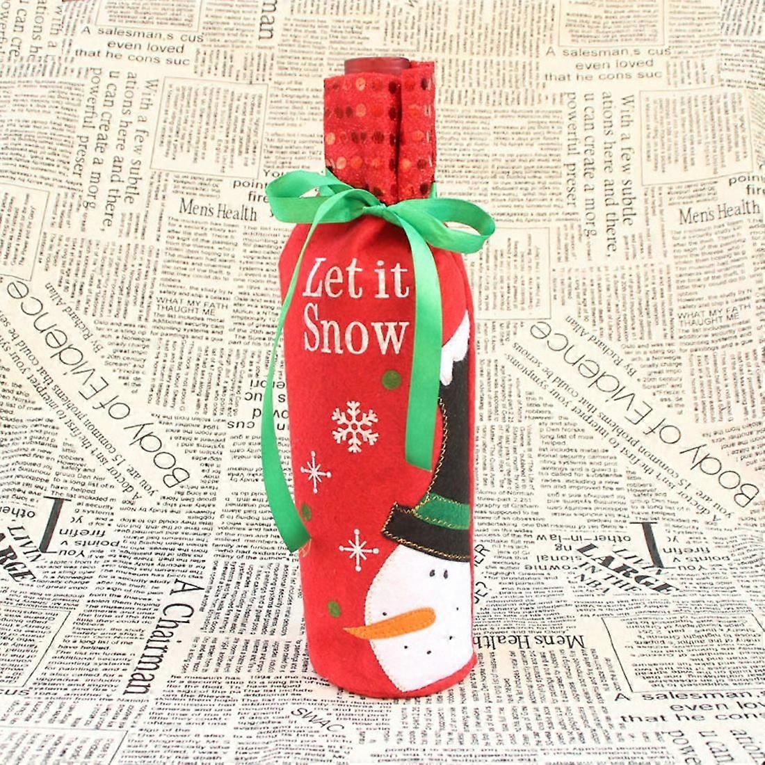 Christmas Champagne Wine Bottle Bag