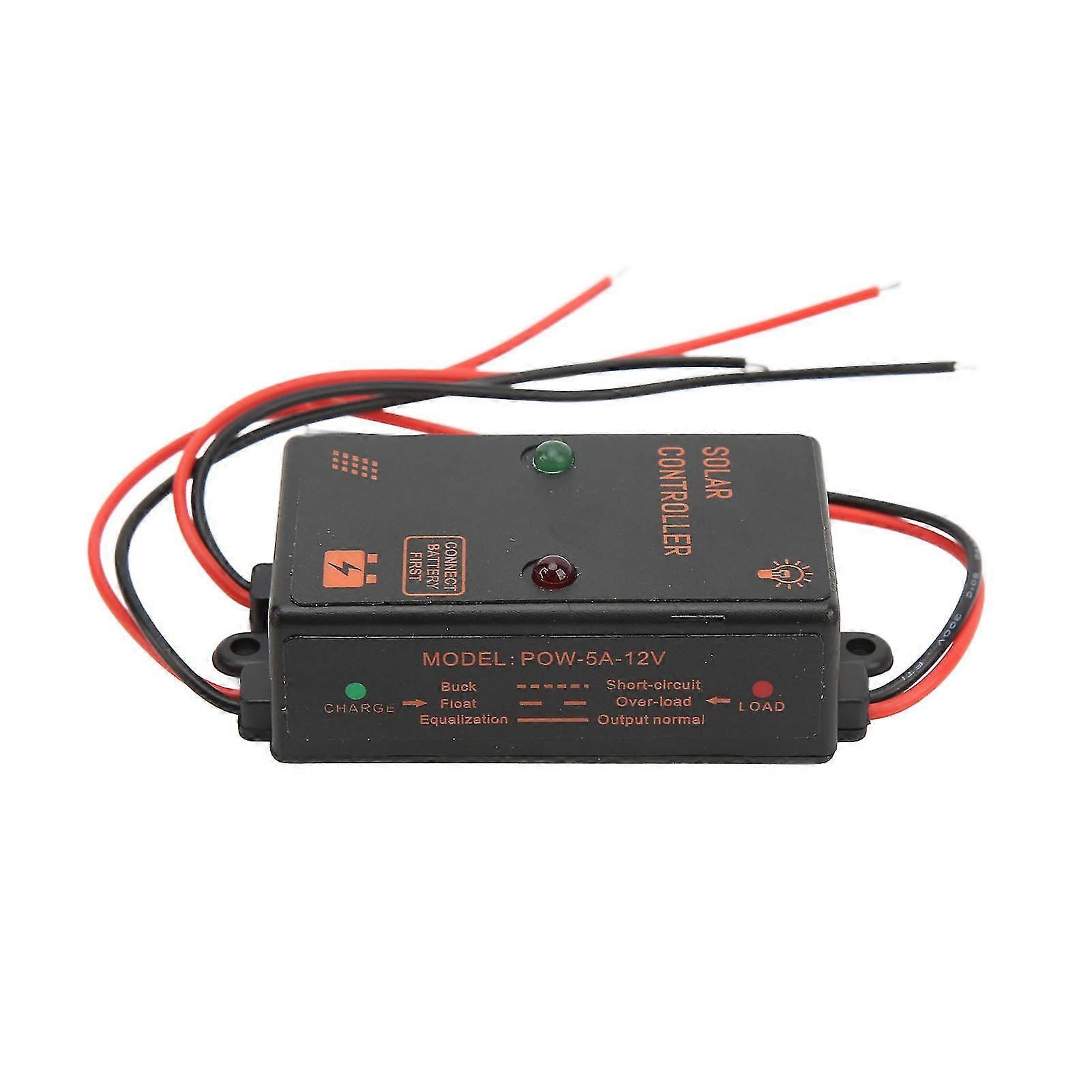 Solar 5A 6V/12V IP67 Waterproof PWM Charge Controller Auto-Adjust