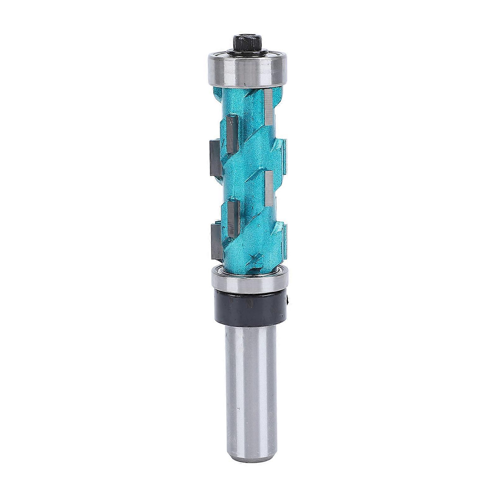 DEWIN Flush Trim Spiral Router Bit, Spiral Cutting Router Bit with 1/2in Shank 3/4in Dia 1‑11/16in Cutting Length Milling Cutter Tools for