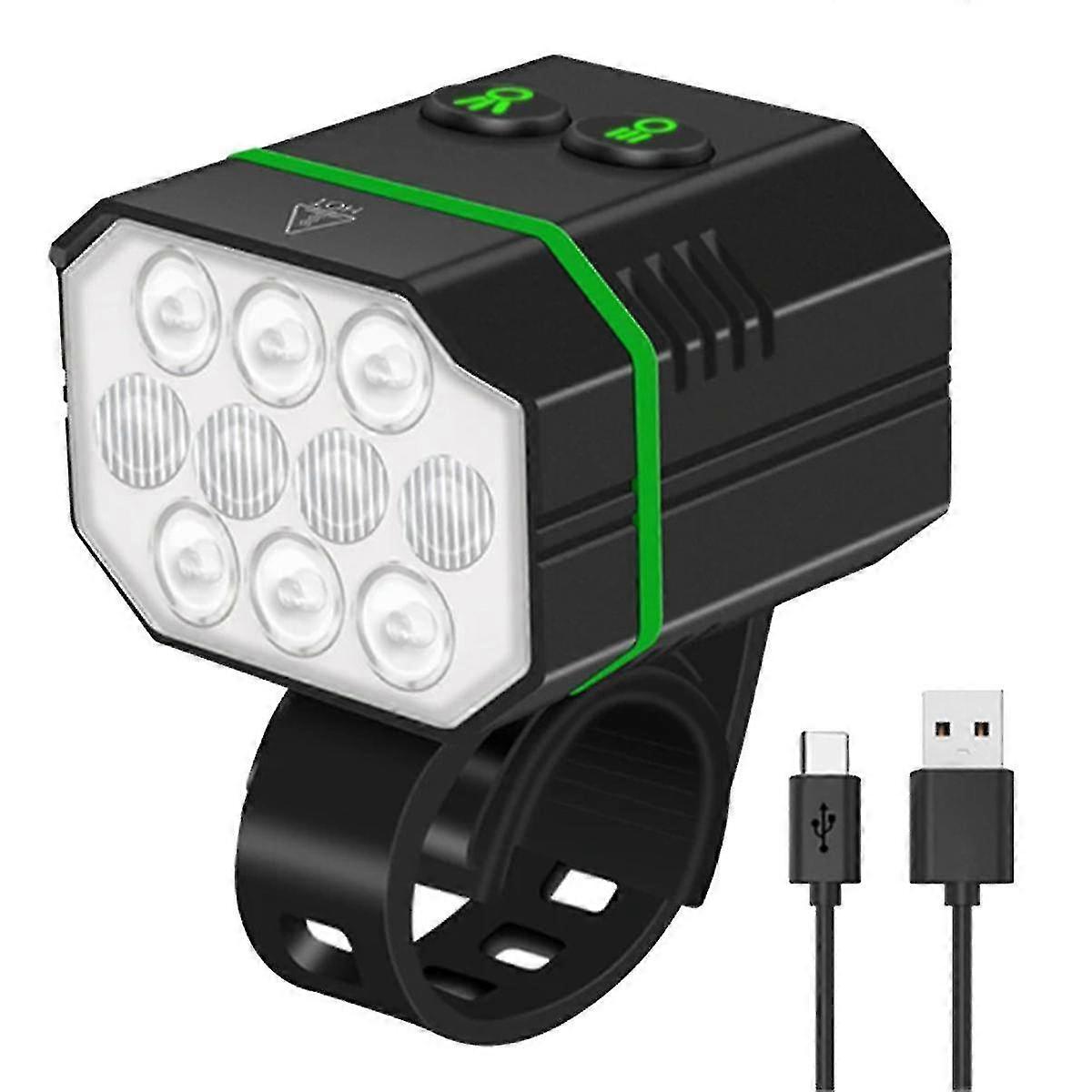 1500lm Bike Headlights Ip67 Waterproof Fast Charge Aluminum Alloy Bicycle Front Light Flashlight Bi