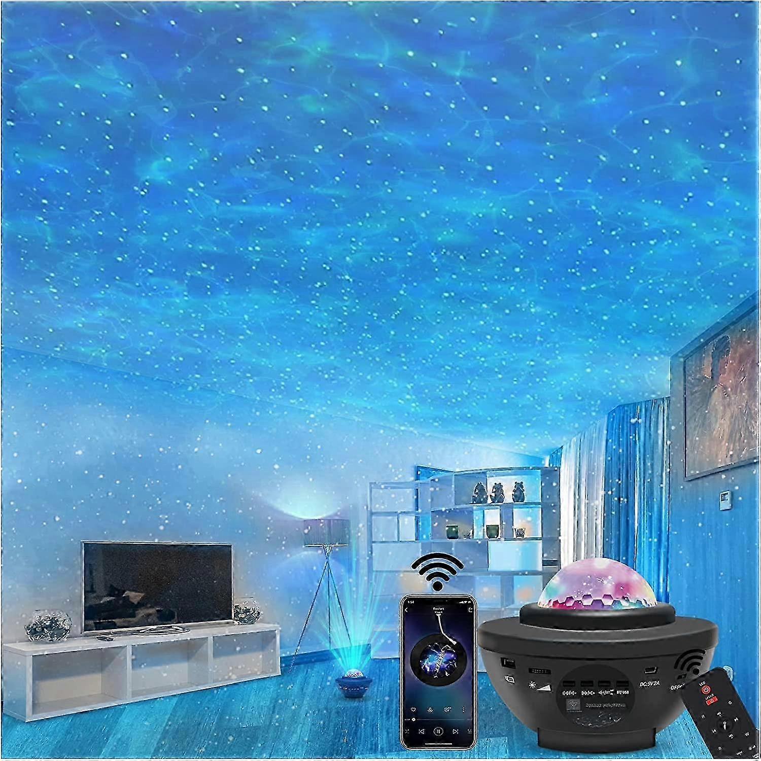 Projecteur d’étoiles Projecteur de lumière LED Galaxy Bluetooth connect